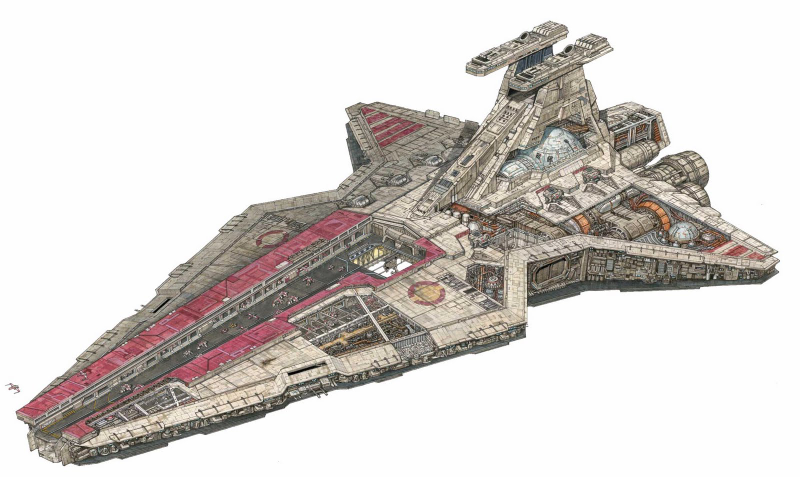 Illustration for article titled The amazing Star Wars vehicles and location cutaways by Hans Jenssen